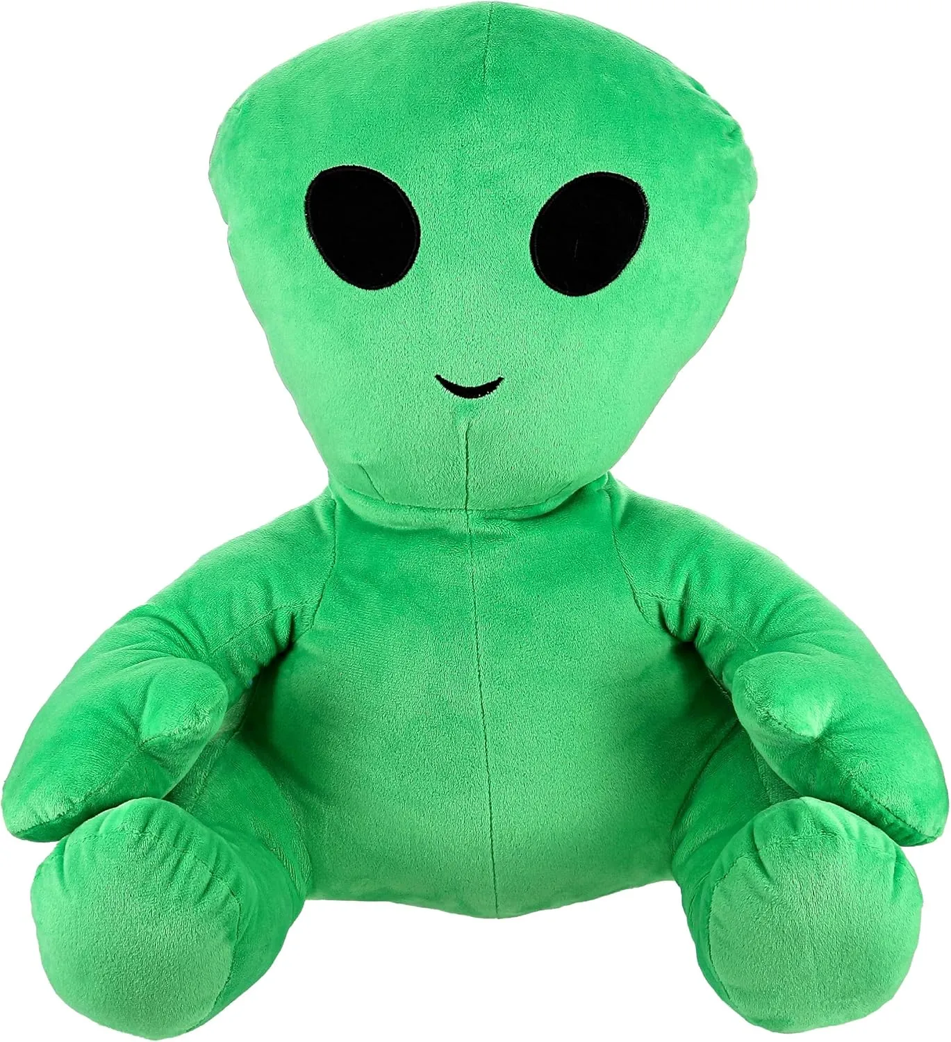 DolliBu Plush Alien Stuffed Toy – Soft Huggable Green Alien, Adorable Space Creature Plushie Toy, Cute Weird Cuddle Gifts Toy for Kids and Adults - 18 Inches