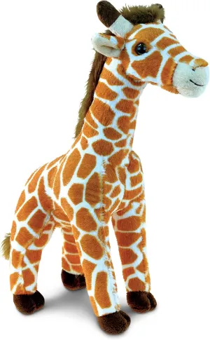 DolliBu Plush Giraffe Stuffed Animal - Soft Huggable Wild Giraffe, Adorable Playtime Plush Toy, Cute Safari Zoo Animals Cuddle Gift for Kids & Adults - 12.5 Inch