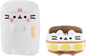 Donna's Home Emporium GND Pushn Kitchen Plush Bundle, 9.5" Refrigerator and 4" Tiramisu Squishy Plush Officially Licensed