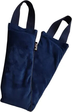 Dr. Jeff's Authentic Microwavable Heated Extra Long Neck & Shoulder Wrap, Pain Relief for Tension & Headaches, 28" Long, Navy Blue Plush