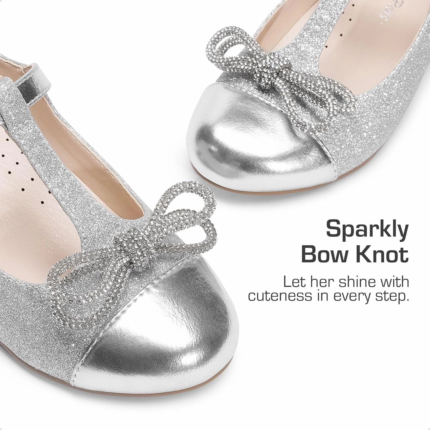 DREAM PAIRS Girls Dress Shoes Mary Jane Heel T-Strap Party Flower Wedding Princess Pumps for Little Big Kid