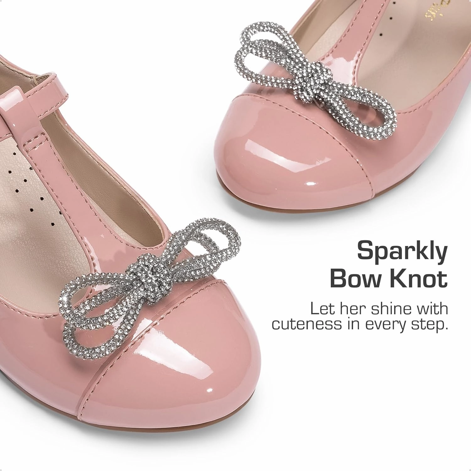 DREAM PAIRS Girls Dress Shoes Mary Jane Heel T-Strap Party Flower Wedding Princess Pumps for Little Big Kid