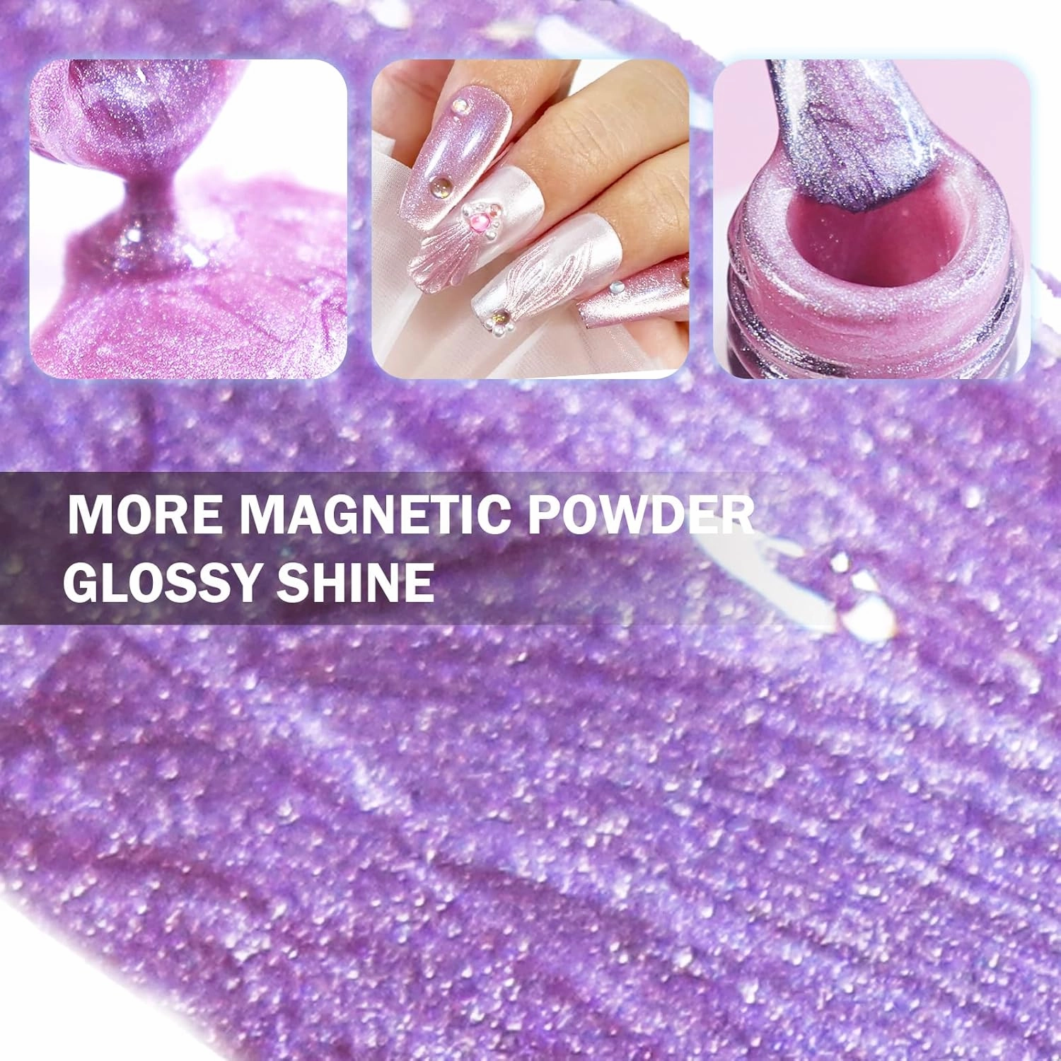 Dreamcatcher Cat Eye Gel Polish Set 6 Colors with Gift Base Top Coat, Aurora Mermaid Nail Gel Polish with Magnet, Salon Quality Soak off UV Light Gel Nail Polish Set