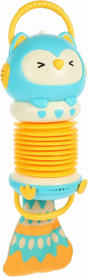 Early Educational Kids Accordion Hand-Played Musical Instrument Toy for Toddlers Owl Design Lightweight for