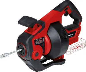 Einhell Cordless pipe cleaner TE-DA 18/760 Li-Solo Power X-Change (18 V, Li-ion, 7.6 m long cleaning spiral, suitable for pipe diameter 16-55 mm, battery and charger not included)