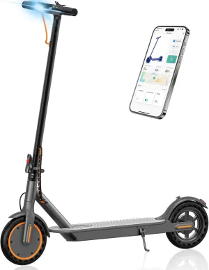 Electric Scooter for Adults, Folding E Scooter with 350W/500W Motor 19/21 Mph Top Speed, Max 19-23 Miles Long Range, 8.5''/10'' Solid Tires Commuting Motorized Kick Scooters with Dual Brakes, APP