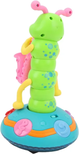 Electric Twisting Crawling Toy, Musical Saxophone Toy with Lighting Effects, for Children Music Perception, ABS Material