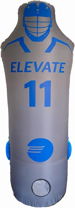 Elevate Inflatable Defender Dummy w/Air Pump - Great Sports Training Aid for Lacrosse, Soccer, Basketball, Field Hockey, Punching Bag. Highly Portable and Fun.