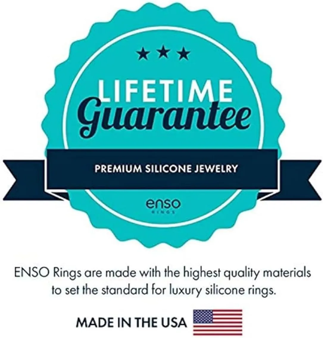 Enso Rings Lord of the Rings Collection - Comfortable DualTone Silicone Rings - Flexible Design