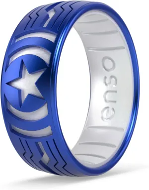 Enso Rings Marvel Dualtone Silicone Ring - Safe, Breathable Design - Featuring Fan-Favorite Marvel Superheroes