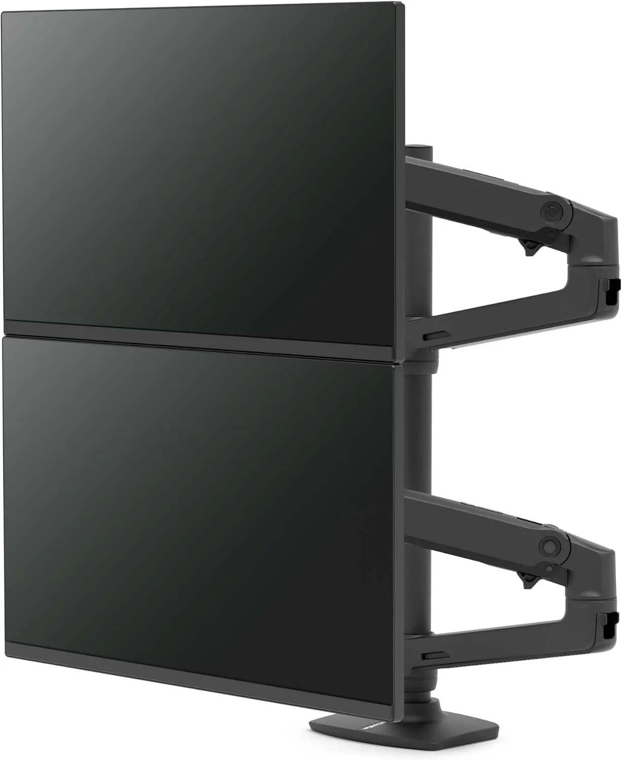Ergotron – LX Vertical Stacking Dual Monitor Arm, VESA Desk Mount – for 2 Monitors Up to 40 Inches, 7 to 22 lbs Each – Tall Pole, Matte Black