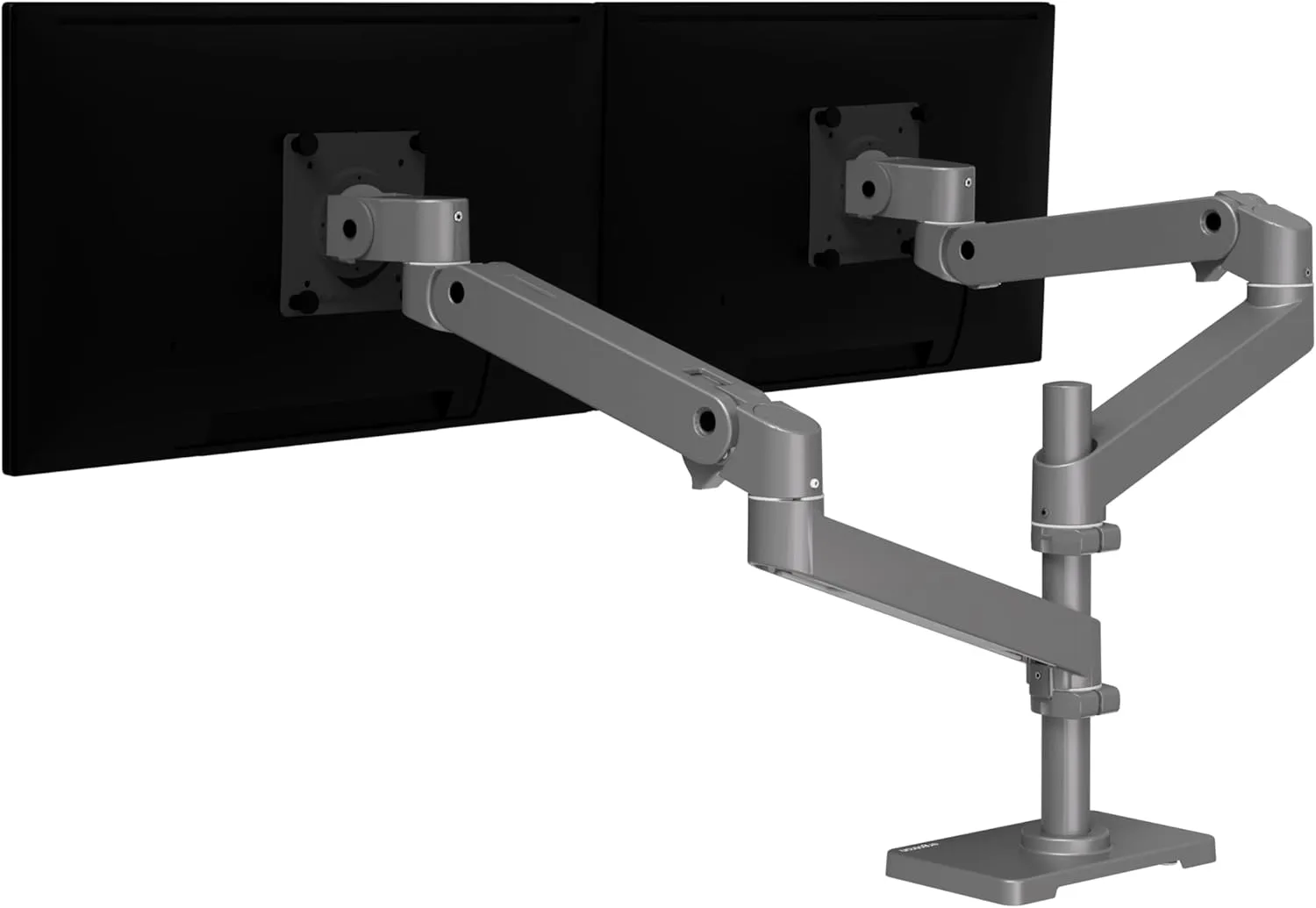 Ergotron – Upgraded LX Pro Premium Vertical Stacking Dual Monitor Arm, VESA Desk Mount – for 2 Monitors Up to 24 Inches, 4 to 22 lbs Each – Dark Grey