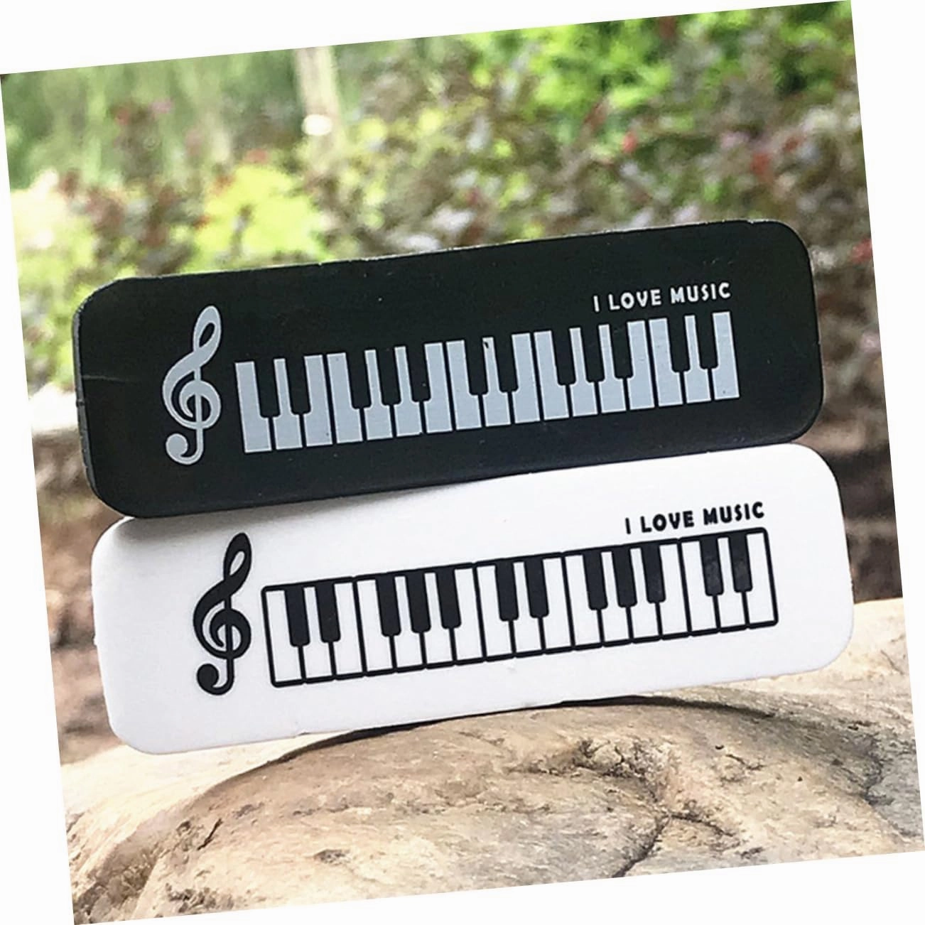 ERINGOGO 20 pcs Stationery mini Small Piano Toy Musical Instrument Music Kids Rubbers erasers Toys Child Pencil