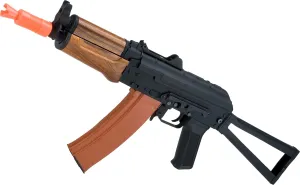 Evike Airsoft - Matrix/CYMA Sport AKS74U AEG Airsoft Rifle with Imitation Wood Furniture (Package: Gun Only)