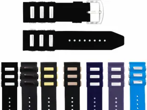 Ewatchparts 22mm - 24mm - 26mm Silicone Rubber Diver Watch Band Strap Compatible With Invicta Watch