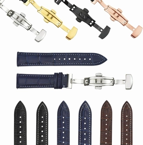 Ewatchparts 16-24mm Genuine Leather Watch Band Strap Quick Release Compatible With Citizen