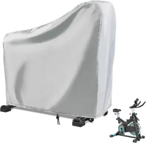 Exercise Bike Cover, Upright Cycling Protective Stationary Bike Covers Outdoor Storage Waterproof Dustproof Bicycle Cover Ideal for Indoor & Outdoor Fitness