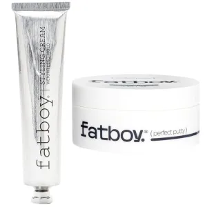 Fatboy Hair Perfect Putty   Styling Cream & Heat Protectant, Styling Kaolin Clay Putty, Medium Flexible Hold for Long Lasting Volume & Texture, Hair Care for All Hair Types, Paraben Free, Color Safe
