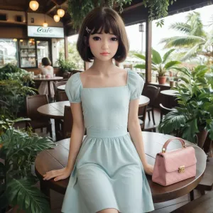 Female Seamless Action Figure All Silicone, TPE Flexible Female Figure, Suitable for Cosplay/Photography/Art (Wig Clothes) Non-Picture Hair and Clothes 50inch