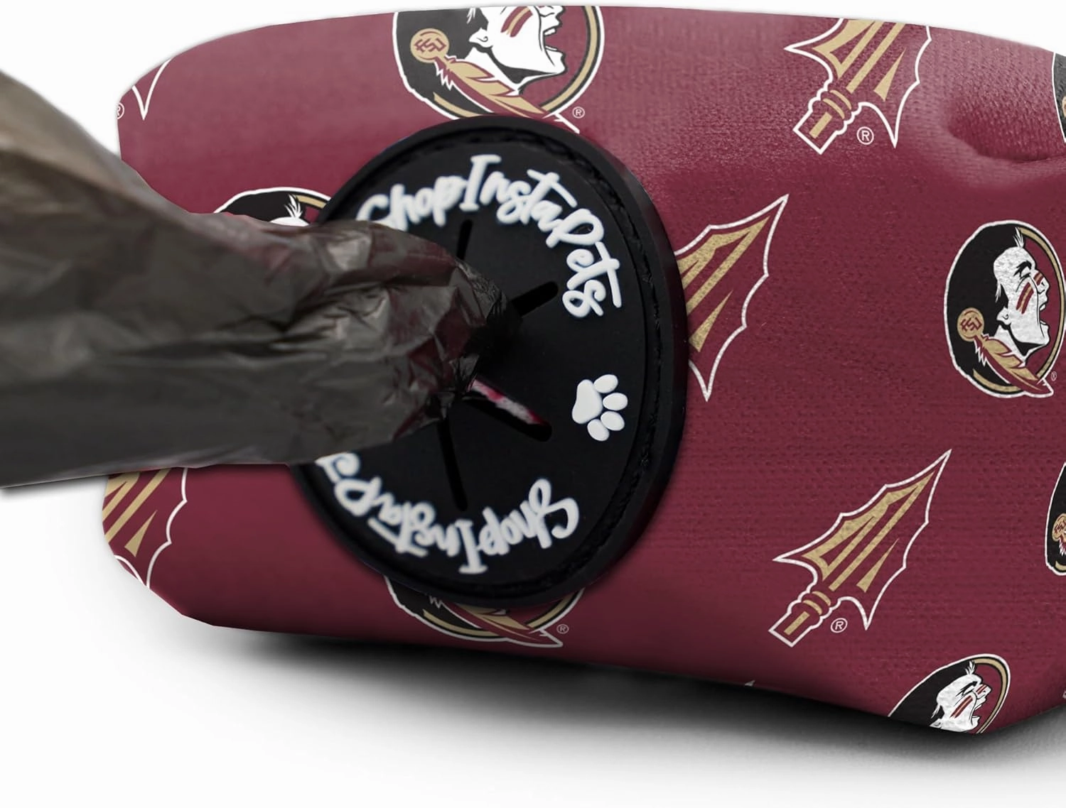 Florida State Seminoles Collars and Leashes | Officially Licensed | Adjustable-Fits All Pets! (Poop Bag Holder)