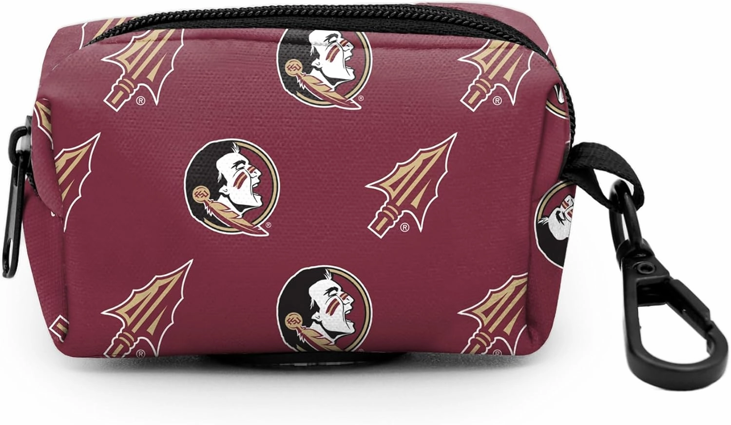 Florida State Seminoles Collars and Leashes | Officially Licensed | Adjustable-Fits All Pets! (Poop Bag Holder)