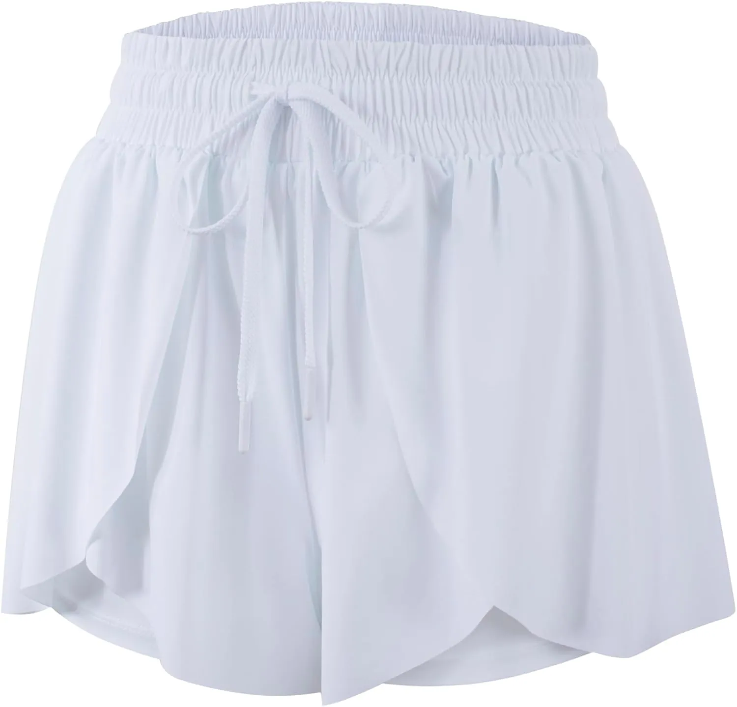 Flowy Running Shorts for Women Workout Athletic Gym Yoga Butterfly Skirt with Pockets Spandex Cute Clothes Summer