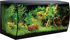 Fluval Flex 32.5 Aquarium Kit - Fish Tank for Fish & Plants - Comes with LED Lights, Filtration System & More - 32.5" x 15.75" x 15.35" - 123 L, 32.5 Gal. - Black