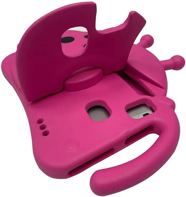 for Alcatel Joy Tab 2 Case for Kids, Children Friendly Shockproof Protective Stand Handle Cover for Joy Tab 2 Case Alcatel 2020 8" Tablet (Model: 9032Z) for Boys Girls, Cute Ladybug - Hot Pink