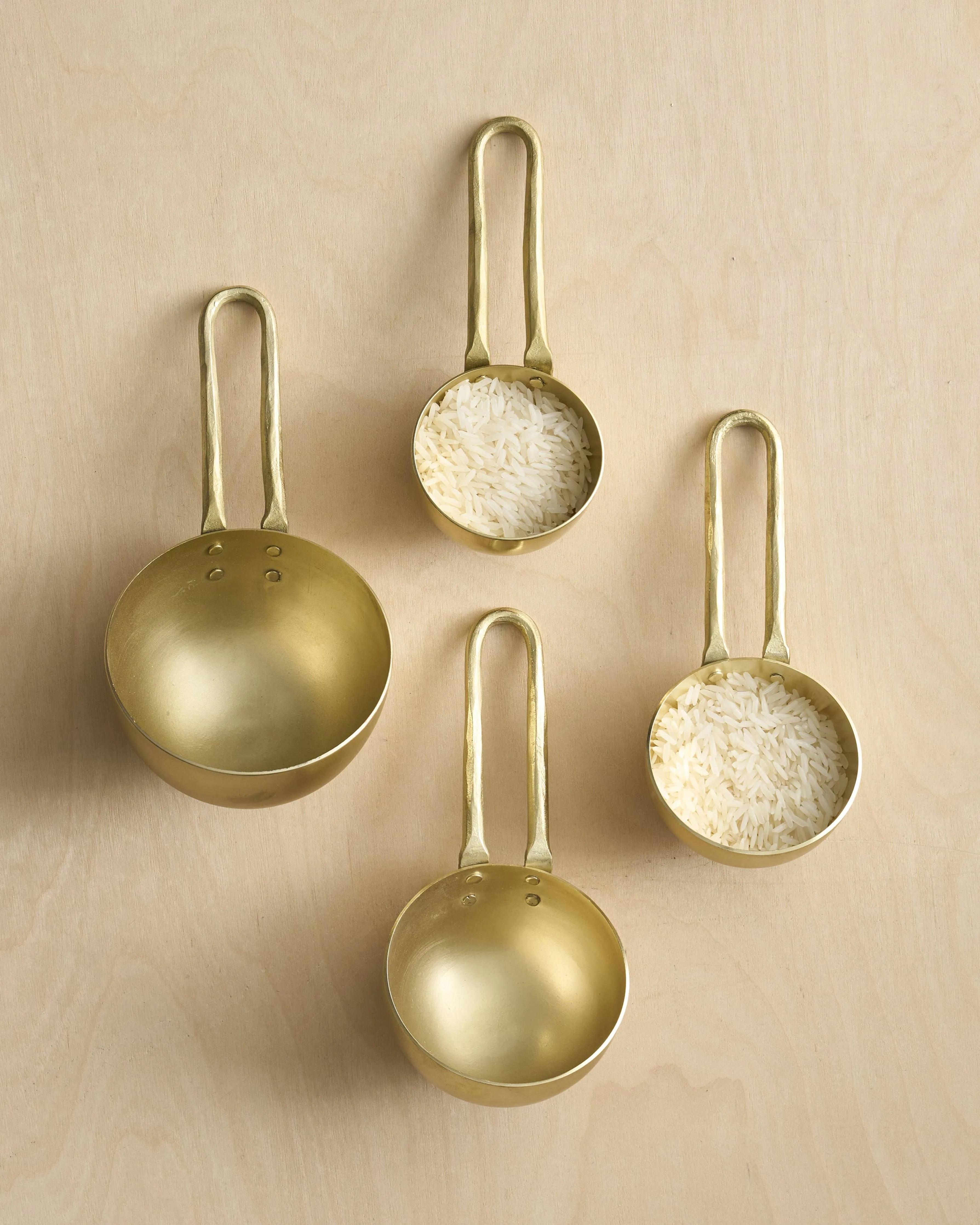 Forge Brass Measuring Scoops