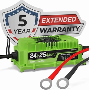 FORM 24 Volt Battery Charger for Genie Skyjack, JLG Scissor Lift, Forklift, Electric Pallet Jack, Floor Scrubber - 24V 25A
