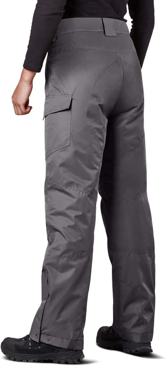 FREE SOLDIER Men's Waterproof Snow Insulated Pants Winter Skiing Snowboarding Pants with Zipper Pockets
