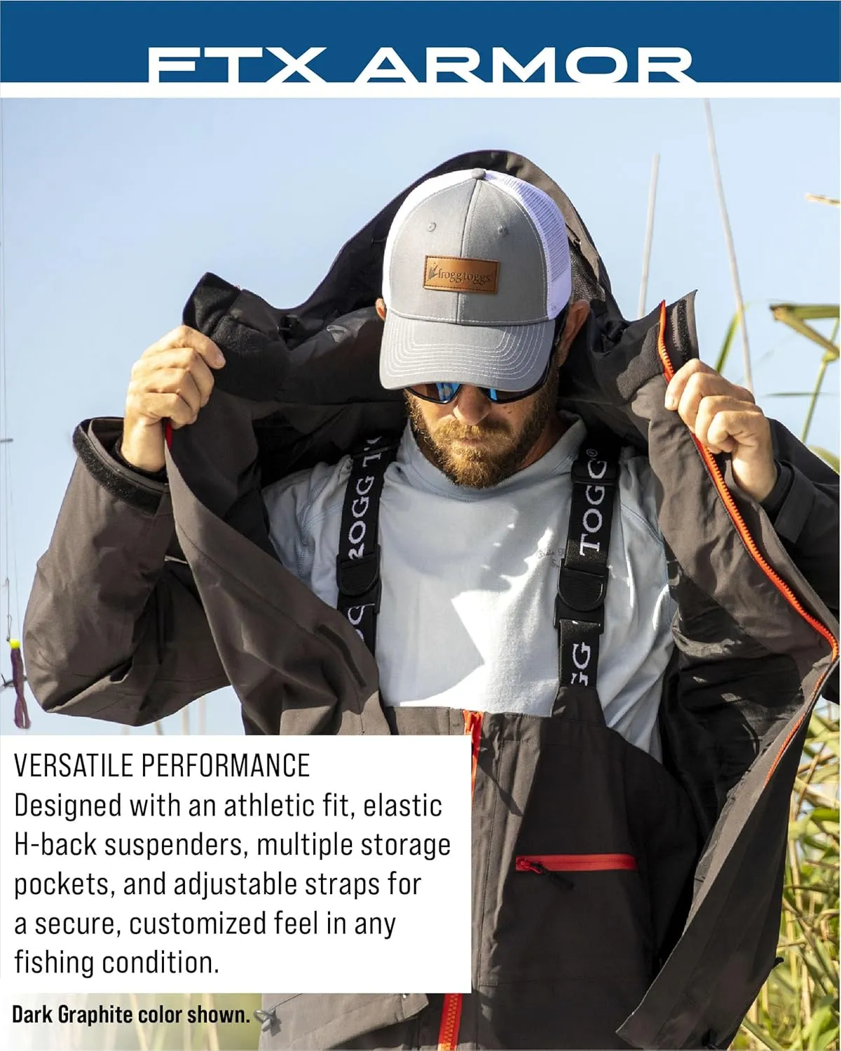 FROGG TOGGS Men's FTX Armor Premium Waterproof Rain, Fishing Bibs