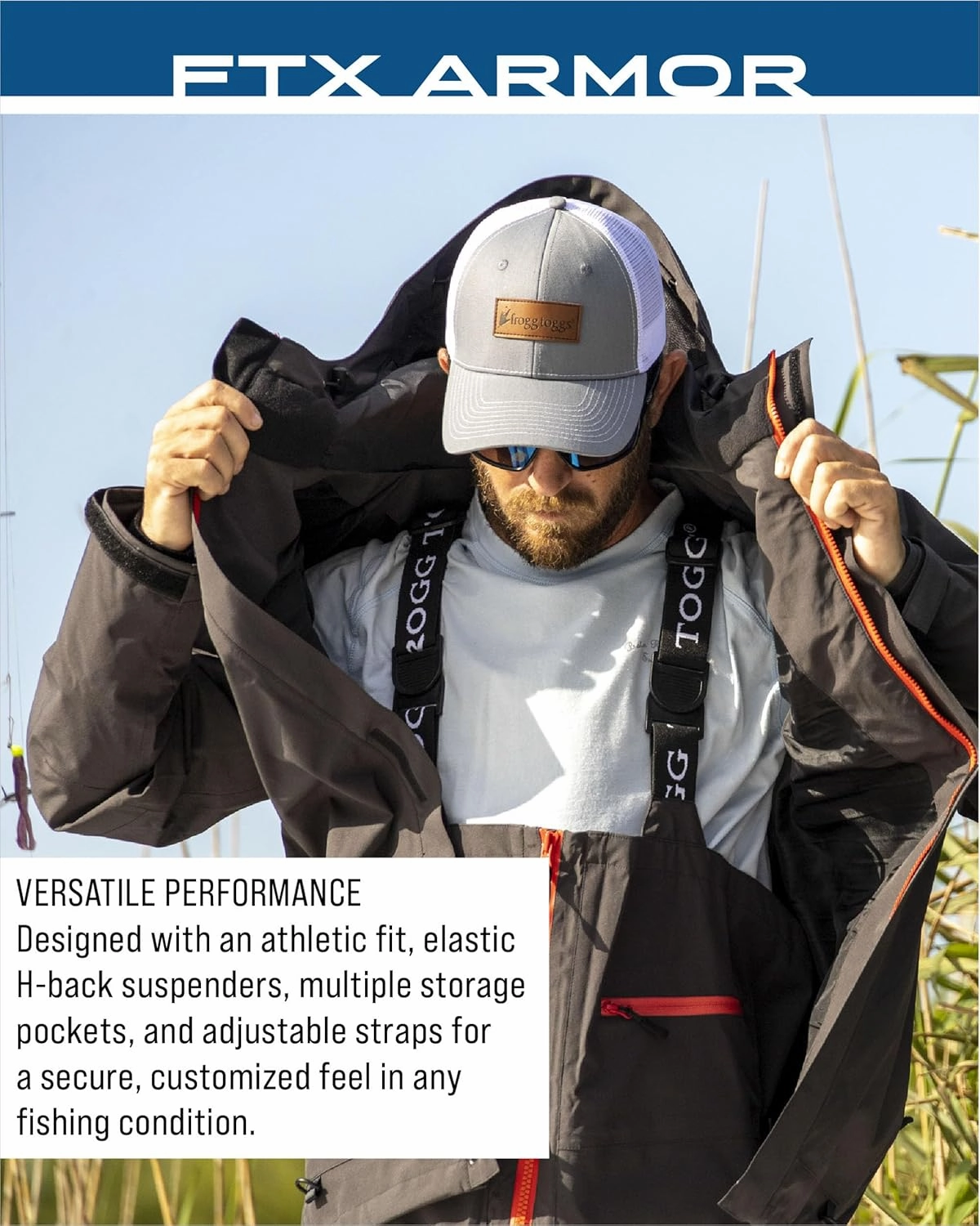 FROGG TOGGS Men's FTX Armor Premium Waterproof Rain, Fishing Bibs