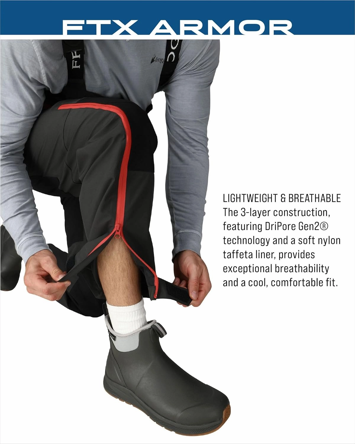 FROGG TOGGS Men's FTX Armor Premium Waterproof Rain, Fishing Bibs