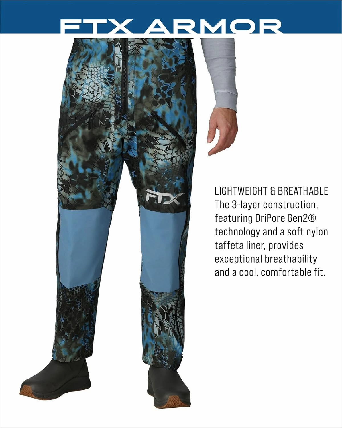 FROGG TOGGS Men's FTX Armor Premium Waterproof Rain, Fishing Bibs