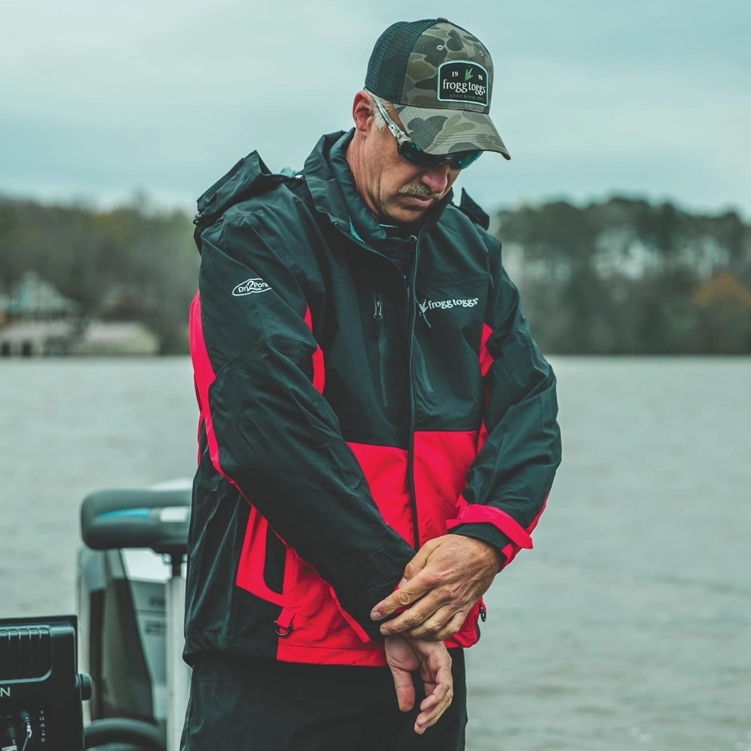 FROGG TOGGS Men's Pilot 2 Guide 3-Layer Waterproof Breathable Rain Jacket
