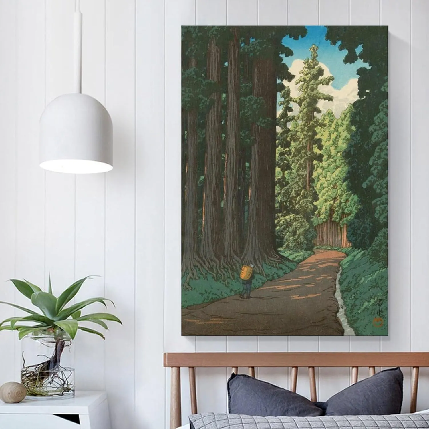 FUCMI Road To Nikko By Kawase Hasui Canvas Poster Wall Art Bedroom Decor Office Room Kitchen Decor Gift 20x30inch(50x75cm)
