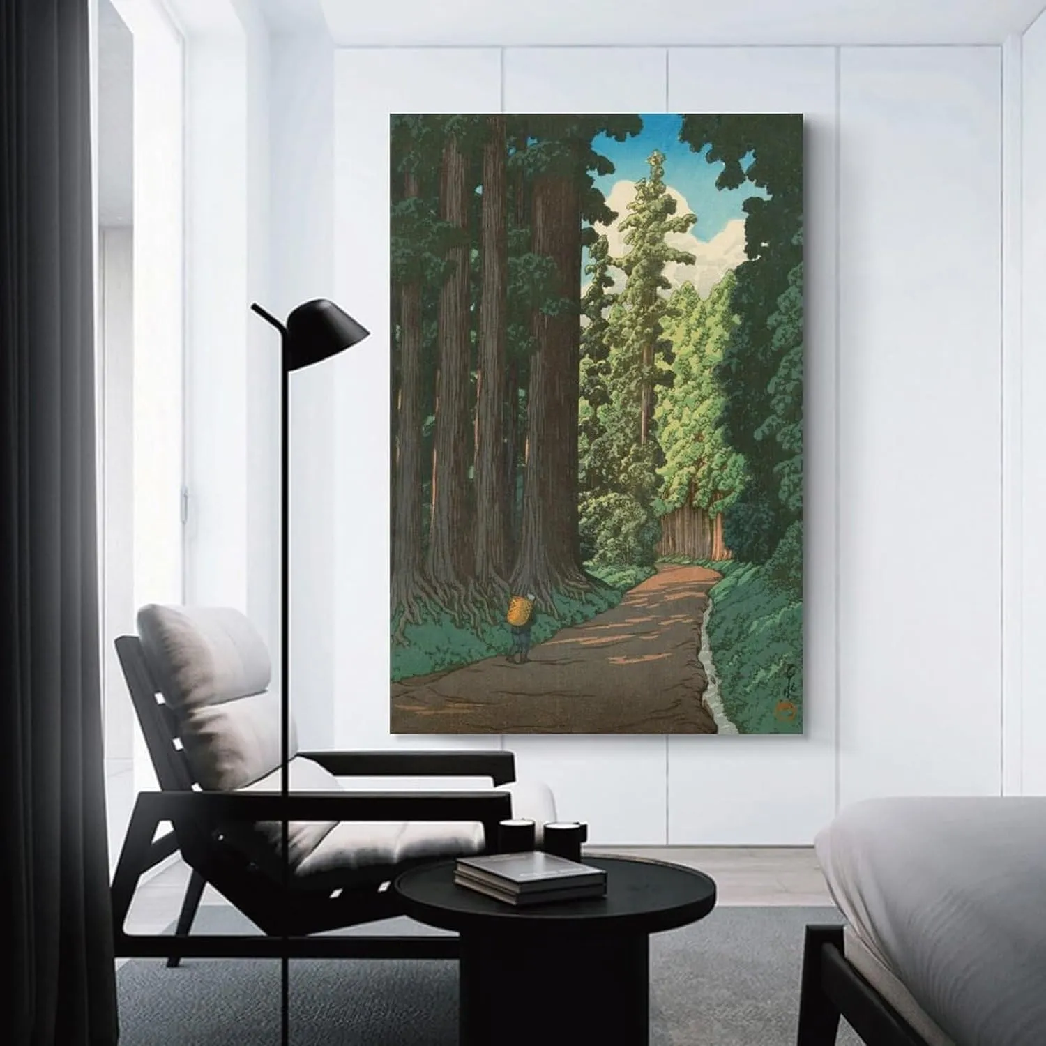 FUCMI Road To Nikko By Kawase Hasui Canvas Poster Wall Art Bedroom Decor Office Room Kitchen Decor Gift 20x30inch(50x75cm)