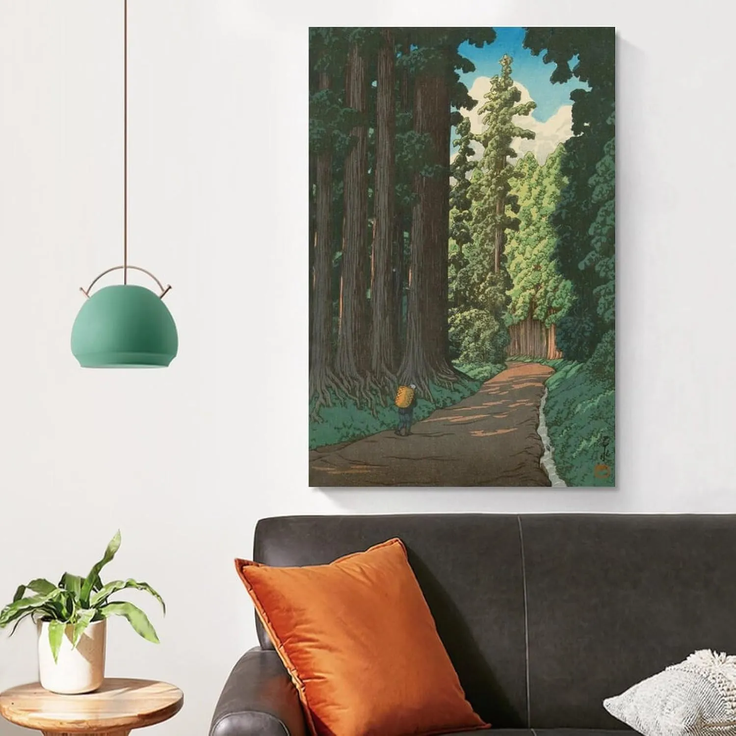 FUCMI Road To Nikko By Kawase Hasui Canvas Poster Wall Art Bedroom Decor Office Room Kitchen Decor Gift 20x30inch(50x75cm)