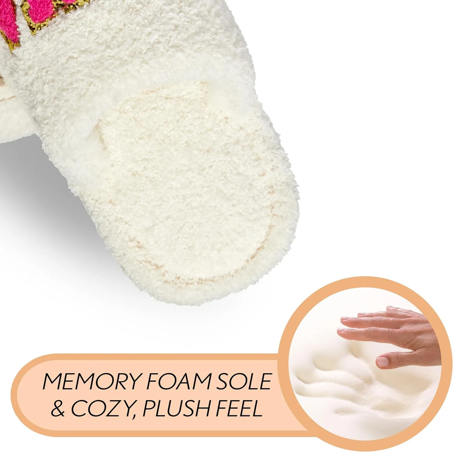Funky Junque Cozy Microfiber Women's Slippers with Non-Slip Sole - Easter Designs, Spring Patterns