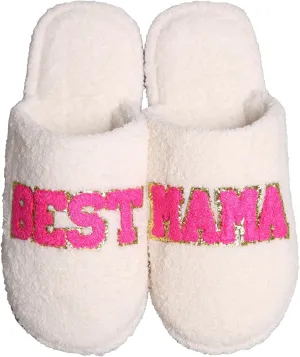 Funky Junque Cozy Microfiber Women's Slippers with Non-Slip Sole - Easter Designs, Spring Patterns