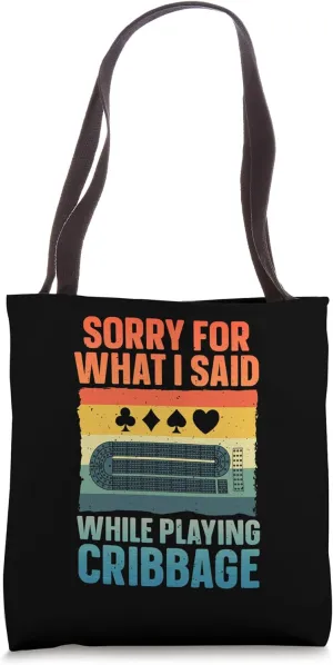 Funny Cribbage Art For Men Women Card Game Cribbage Player Tote Bag