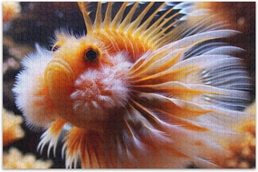 Funny Sea Fish Adult Jigsaw Puzzles 500 Pieces Funny Puzzle Game Gifts Landscape Puzzle Cute Animal Print