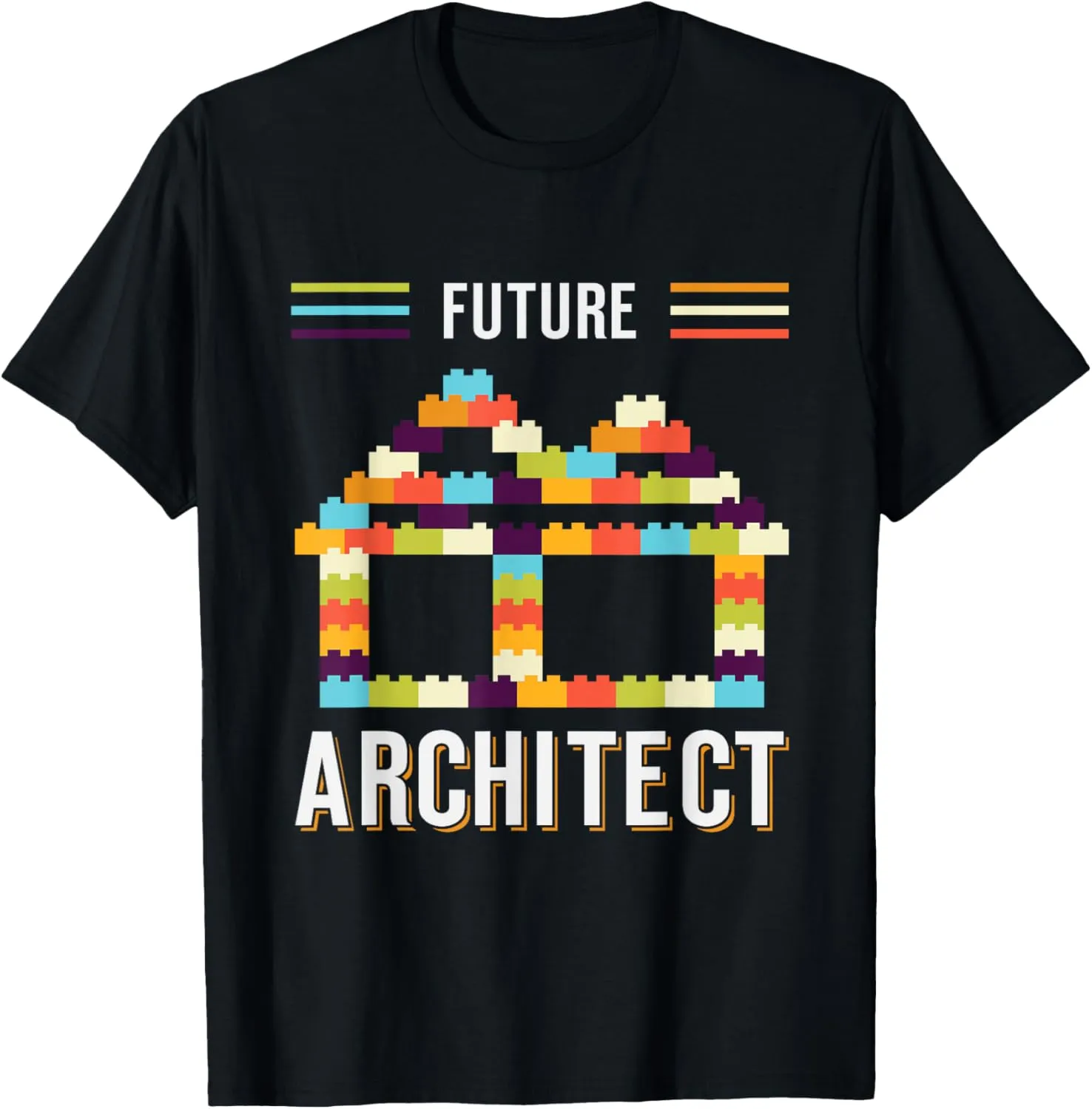 Future Architect Building Blocks Brick Gift for Cute Toddler T-Shirt