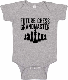 Future Chess Player Grandmaster Baby Bodysuit Children's Chess T-Shirt