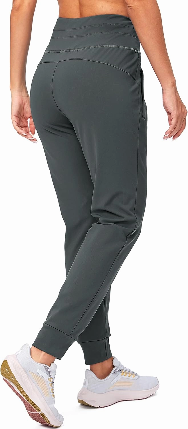G Gradual Women's Fleece Lined Joggers High Waisted Water Resistant Thermal Winter Sweatpants Running Hiking Pockets