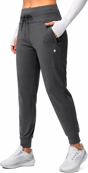 G Gradual Women's Fleece Lined Joggers High Waisted Water Resistant Thermal Winter Sweatpants Running Hiking Pockets
