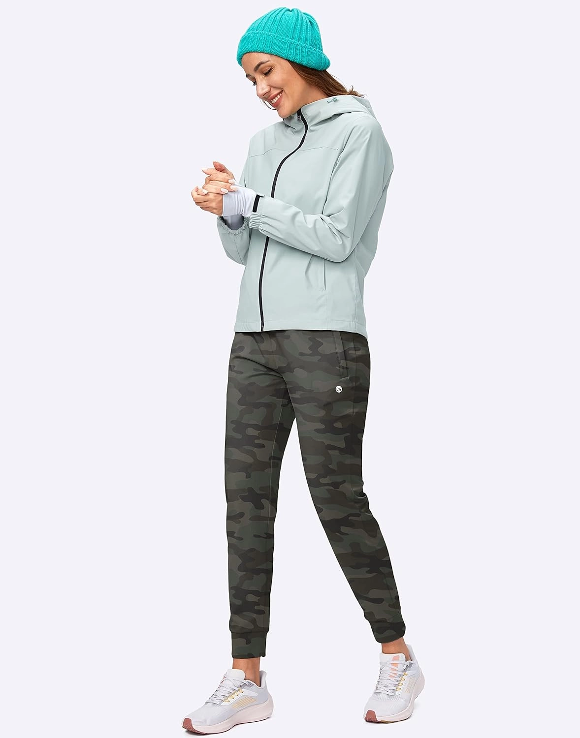G Gradual Women's Fleece Lined Joggers High Waisted Water Resistant Thermal Winter Sweatpants Running Hiking Pockets