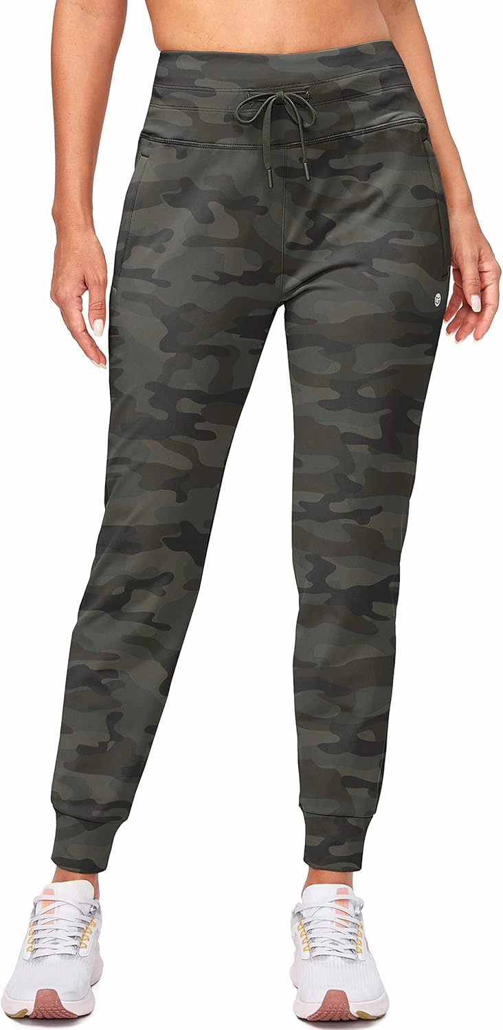 G Gradual Women's Fleece Lined Joggers High Waisted Water Resistant Thermal Winter Sweatpants Running Hiking Pockets