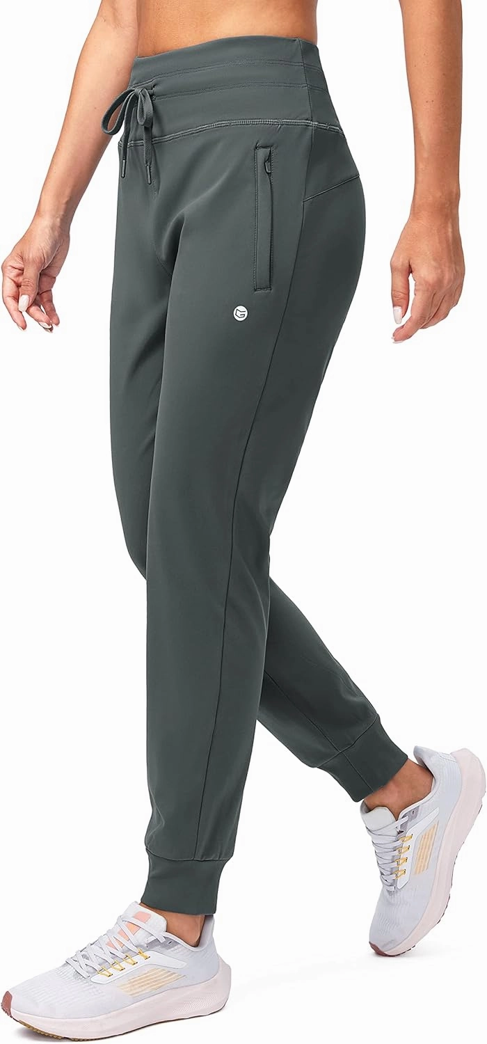 G Gradual Women's Fleece Lined Joggers High Waisted Water Resistant Thermal Winter Sweatpants Running Hiking Pockets
